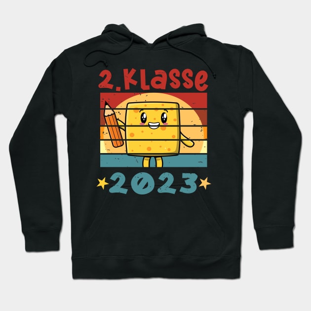 2. Klasse 2023 Kawaii Anime Schulbeginn T shirt Hoodie by chilla09